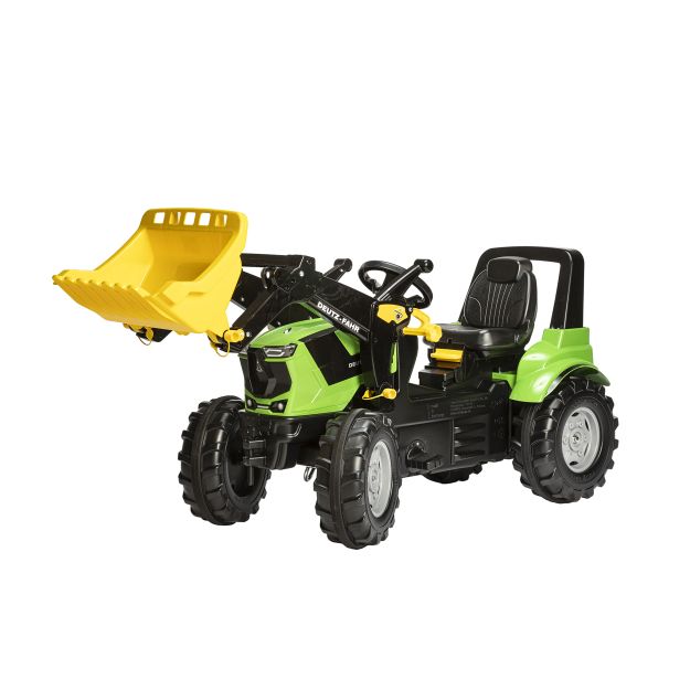 Immagine di Trattore a pedali DEUTZ-FAHR 8280 TTV con caricatore e pneumatici ad aria