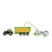 Immagine di Trattore giocattolo DEUTZ-FAHR Agrotron con set di rimorchi Joskin
