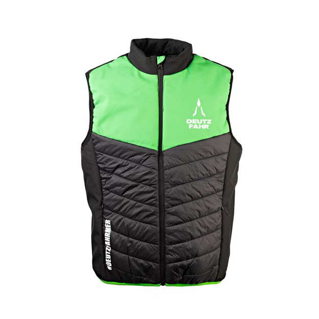 Immagine di Gilet nero imbottito uomo #DEUTZFAHRMER