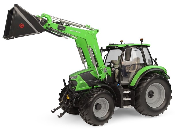 Picture of DEUTZ-FAHR 6150.4 TTV scale model with front loader