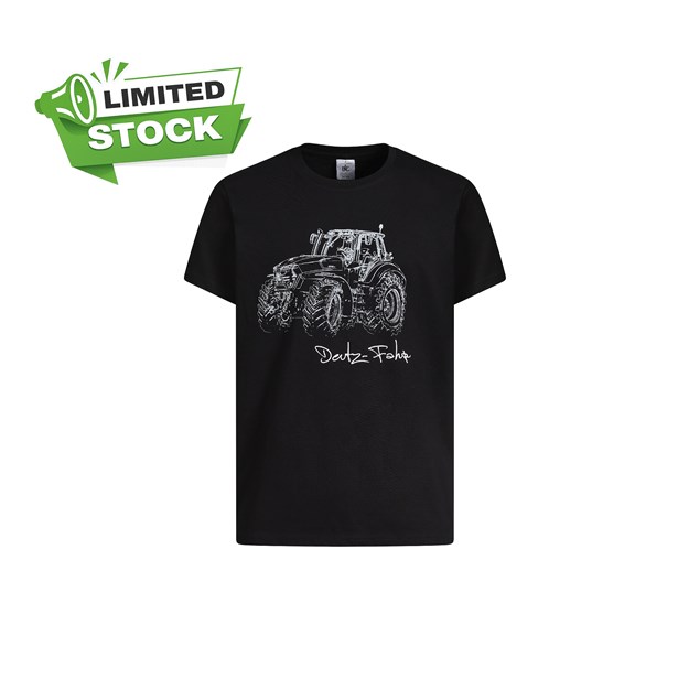 Picture of DEUTZ-FAHR men's black t-shirt