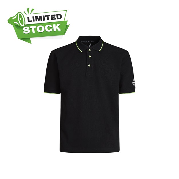 Picture of Black DEUTZ-FAHR men's polo shirt