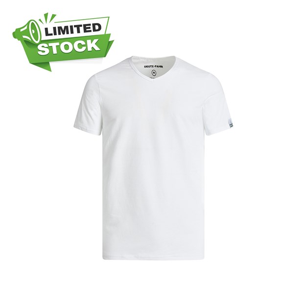 Picture of White DEUTZ-FAHR men's short sleeve undershirt